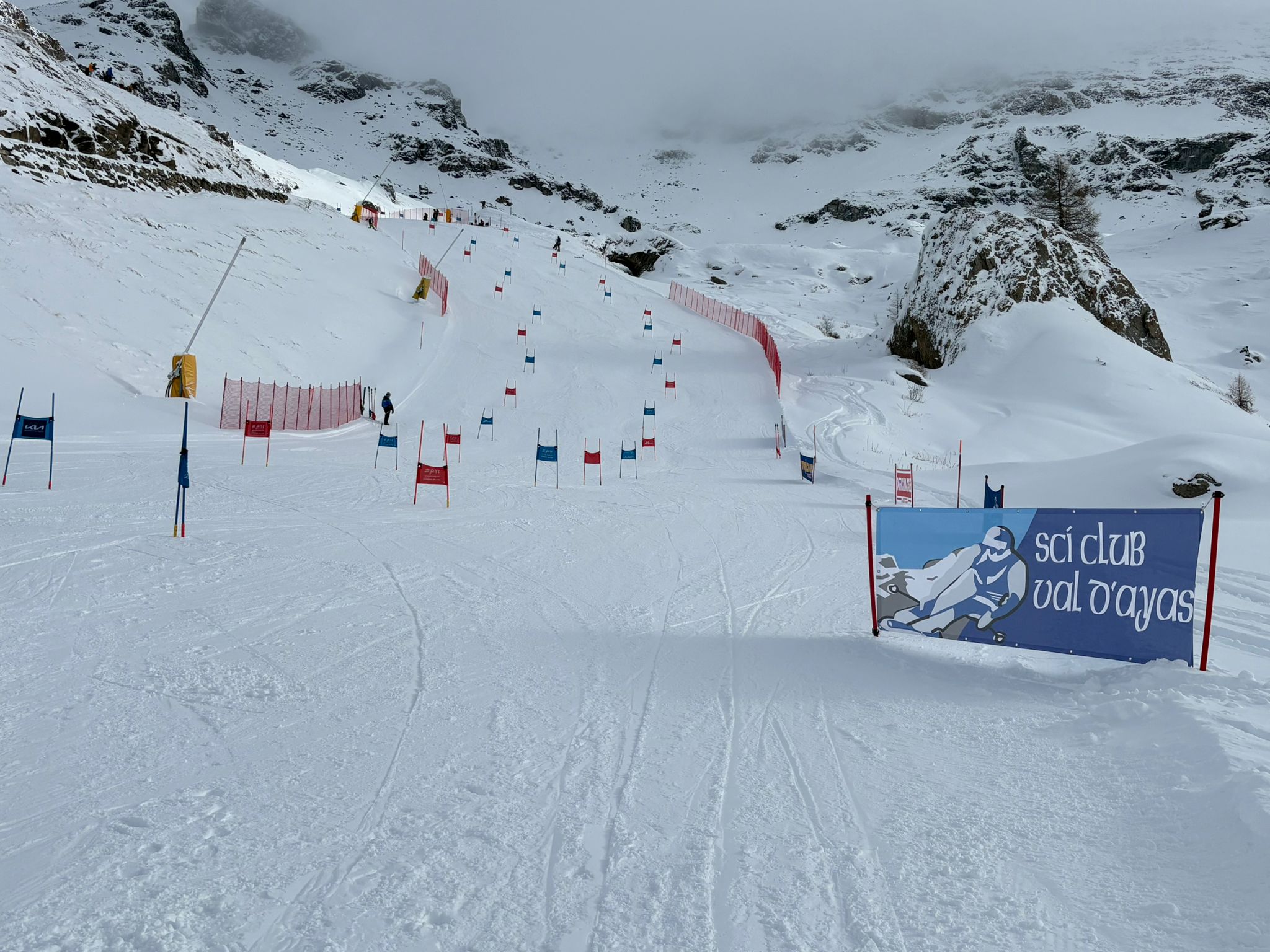 Tracciato di gara dello Sci Club Val d'Ayas